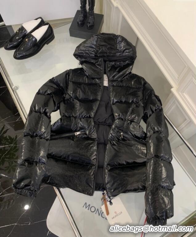 Reasonable Price Moncler Barante Shiny Down Jacket M6019 Black 2025