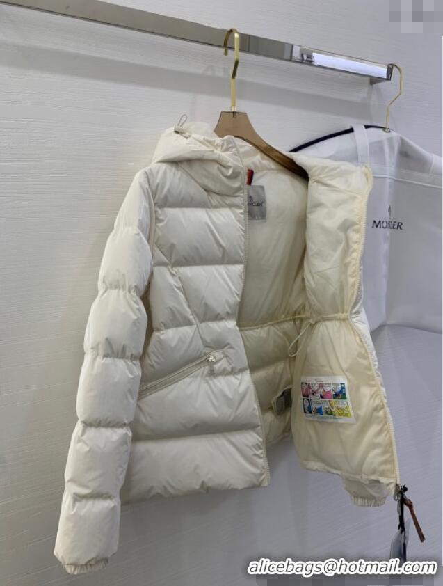 Well Crafted Moncler Barante Shiny Down Jacket M6019 White 2025