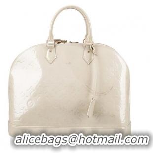 Top Grade Louis Vuitton Monogram Vernis Alma GM M90026 Cream