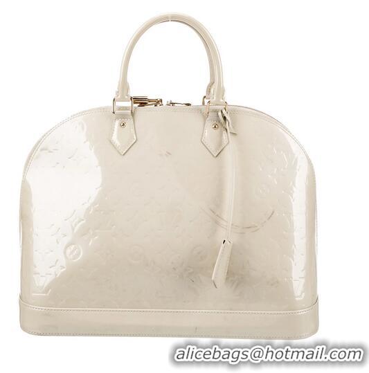 Top Grade Louis Vuitton Monogram Vernis Alma GM M90026 Cream