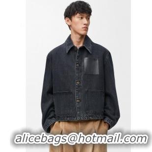 Buy Classic Loewe Workwear Jacket In Denim LE7423 Black