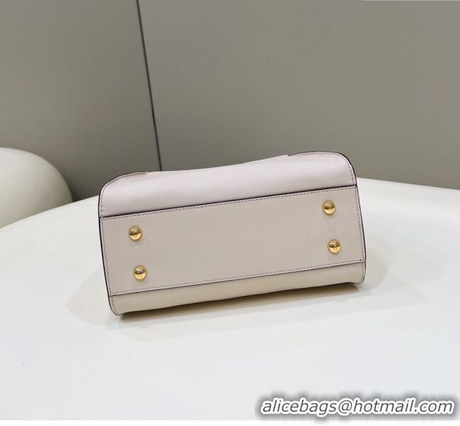 Pretty Style Fendi Peekaboo Mini Bag in Calfskin Leather 2125 Milk Powder Pink 2025 Top Quality