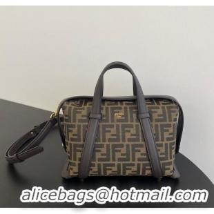 Well Crafted Fendi Vintage Boston 365 Bag in FF Fabric 0210 Brown 2025