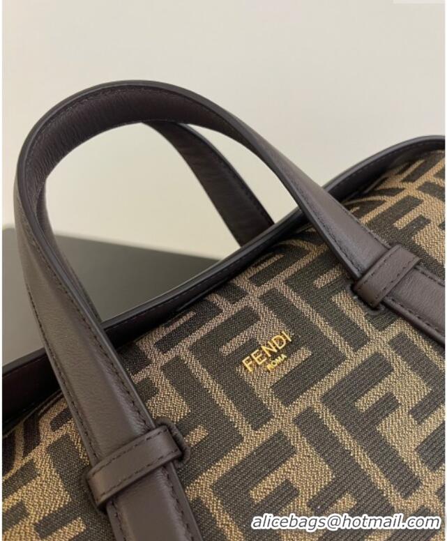 Well Crafted Fendi Vintage Boston 365 Bag in FF Fabric 0210 Brown 2025