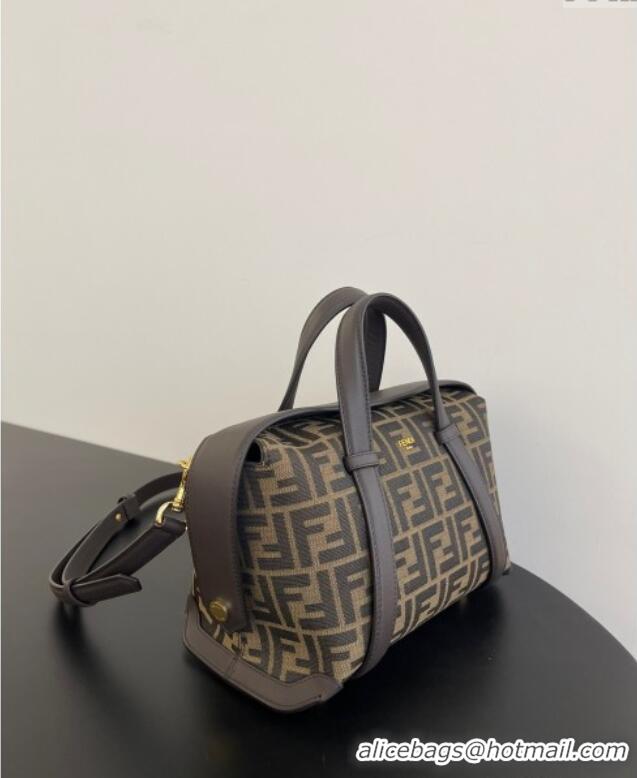 Well Crafted Fendi Vintage Boston 365 Bag in FF Fabric 0210 Brown 2025