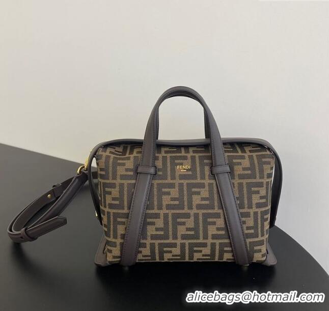 Well Crafted Fendi Vintage Boston 365 Bag in FF Fabric 0210 Brown 2025