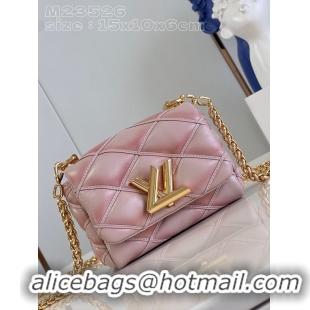 Famous Brand Louis Vuitton GO-14 Bag in Lambskin Leather PM M12004 Pink