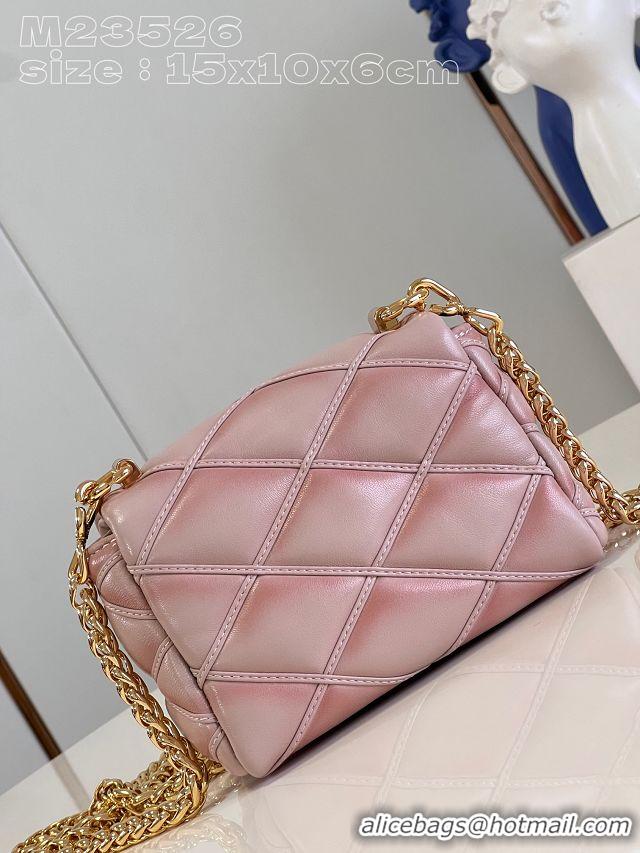 Famous Brand Louis Vuitton GO-14 Bag in Lambskin Leather PM M12004 Pink