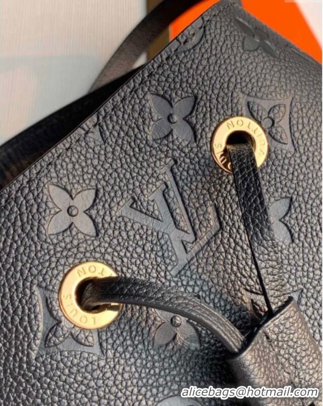 Promotional Louis Vuitton NeoNoe MM Bucket Bag in Monogram Embossed Leather M45256 Black 2025