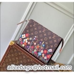 New Design Louis Vuitton LV x TM Toiletry Pouch in Monogram Flowers Canvas M14180 2025