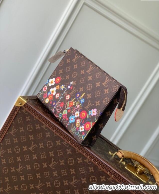 New Design Louis Vuitton LV x TM Toiletry Pouch in Monogram Flowers Canvas M14180 2025