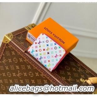 Top Grade Louis Vuitton LV x TM Zippy Coin Purse Wallet in Multicolored Monogram Canvas M13409 White 2025