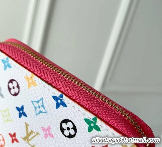 Top Grade Louis Vuitton LV x TM Zippy Coin Purse Wallet in Multicolored Monogram Canvas M13409 White 2025