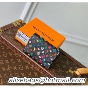 Grade Design Louis Vuitton LV x TM Rosalie Coin Purse Wallet in Multicolored Monogram Canvas M13399 Black 2025