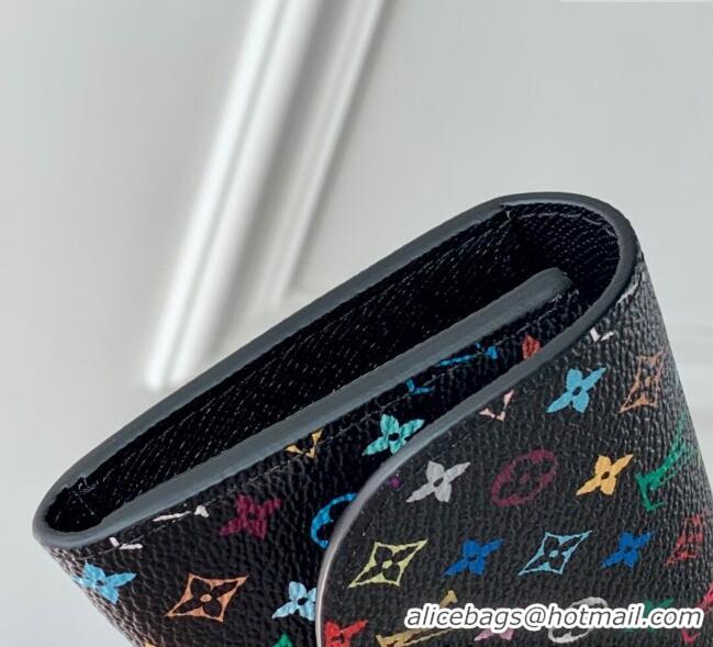 Grade Design Louis Vuitton LV x TM Rosalie Coin Purse Wallet in Multicolored Monogram Canvas M13399 Black 2025