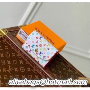 Well Crafted Louis Vuitton LV x TM Rosalie Coin Purse Wallet in Multicolored Monogram Canvas M13399 White 2025