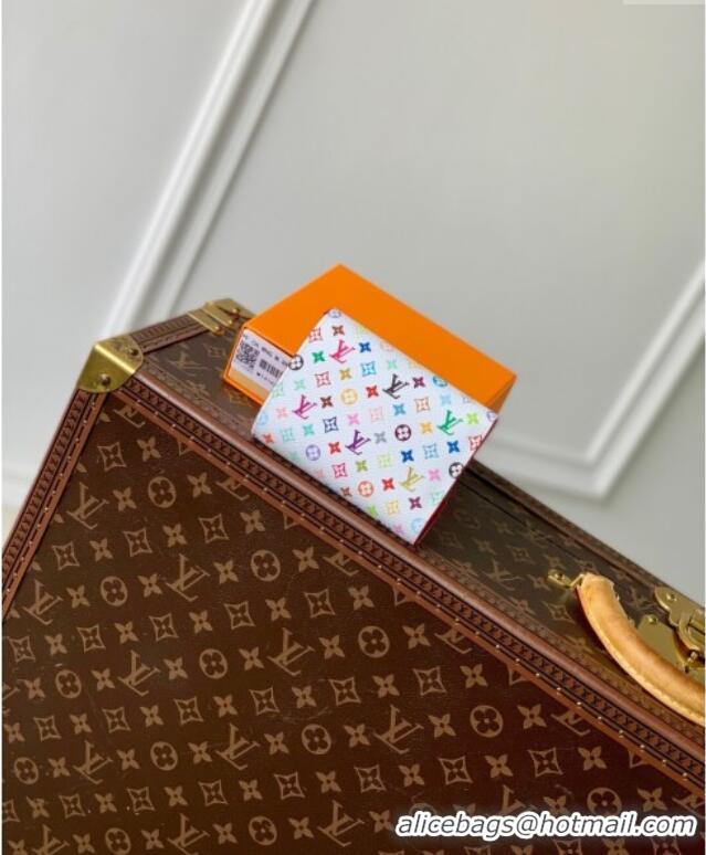 Low Cost Louis Vuitton LV x TM Victorine Wallet in Multicolored Monogram Canvas M14163 White 2025