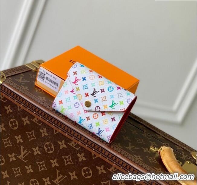 Low Cost Louis Vuitton LV x TM Victorine Wallet in Multicolored Monogram Canvas M14163 White 2025