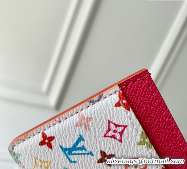 Affordable Price Louis Vuitton LV x TM Card Holder Wallet in Multicolored Monogram Canvas M13403 White 2025