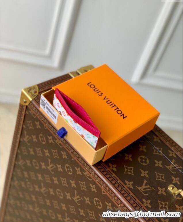 Affordable Price Louis Vuitton LV x TM Card Holder Wallet in Multicolored Monogram Canvas M13403 White 2025