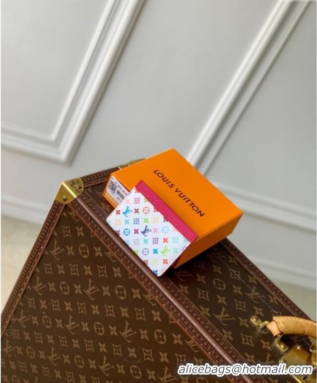 Affordable Price Louis Vuitton LV x TM Card Holder Wallet in Multicolored Monogram Canvas M13403 White 2025