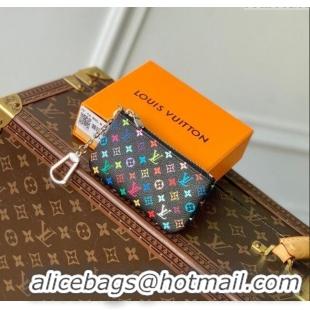 Well Crafted Louis Vuitton LV x TM Key Pouch in Multicolored Monogram Canvas M13664 Black 2025