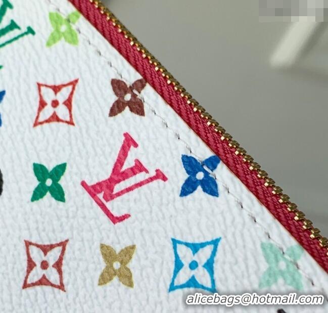 Good Taste Louis Vuitton LV x TM Key Pouch in Multicolored Monogram Canvas M13664 White 2025