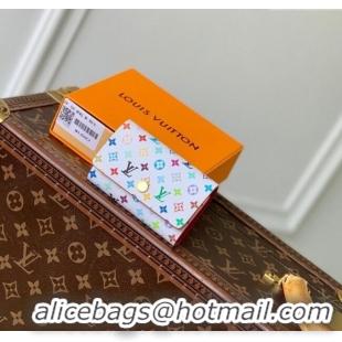 Super Quality Louis Vuitton LV x TM Multicle 6 Wallet in Multicolored Monogram Canvas M14092 White 2025