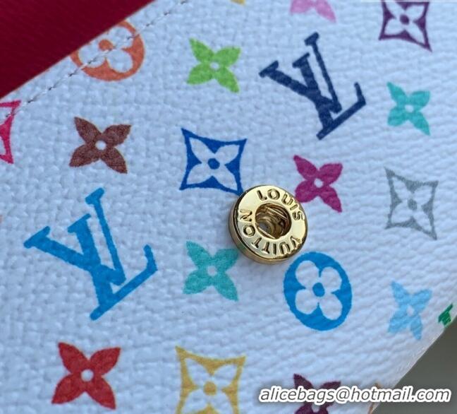 Super Quality Louis Vuitton LV x TM Multicle 6 Wallet in Multicolored Monogram Canvas M14092 White 2025