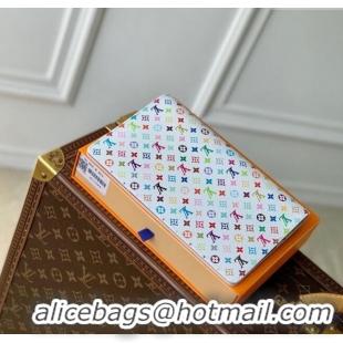 Famous Brand Louis Vuitton LV x TM Monogram Multicolore Emily Notebook Cover MM GI1299 White 2025