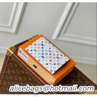 New Fashion Louis Vuitton LV x TM Passport Cover in Multicolored Monogram Canvas M14178 White 2025