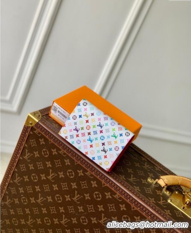 New Fashion Louis Vuitton LV x TM Passport Cover in Multicolored Monogram Canvas M14178 White 2025