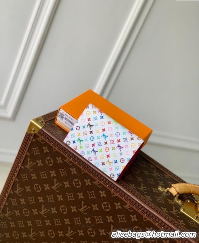 New Fashion Louis Vuitton LV x TM Passport Cover in Multicolored Monogram Canvas M14178 White 2025