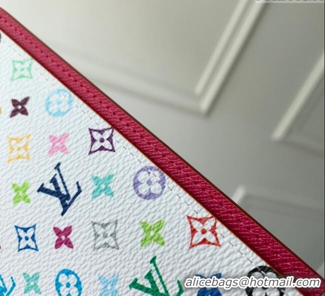 New Fashion Louis Vuitton LV x TM Passport Cover in Multicolored Monogram Canvas M14178 White 2025