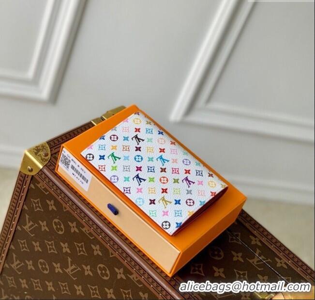 New Fashion Louis Vuitton LV x TM Passport Cover in Multicolored Monogram Canvas M14178 White 2025