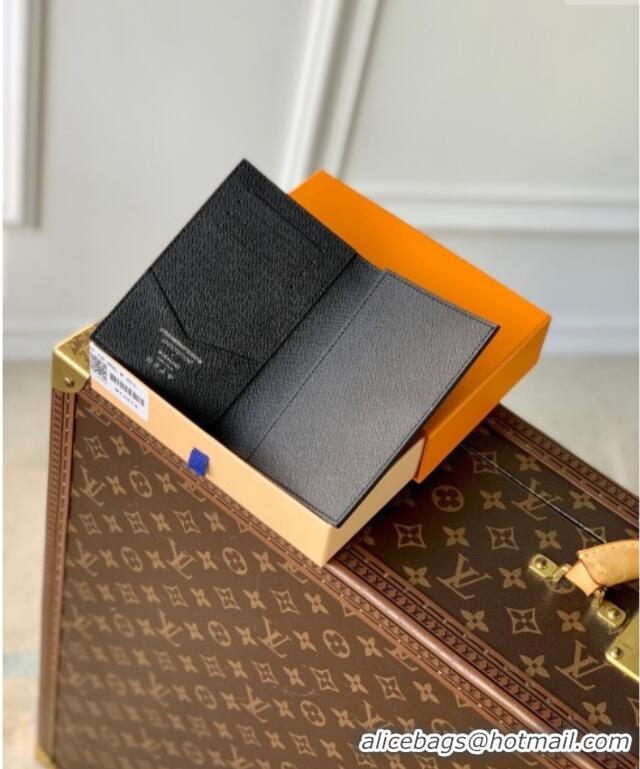 Famous Brand Louis Vuitton LV x TM Passport Cover in Multicolored Monogram Canvas M13414 Black 2025