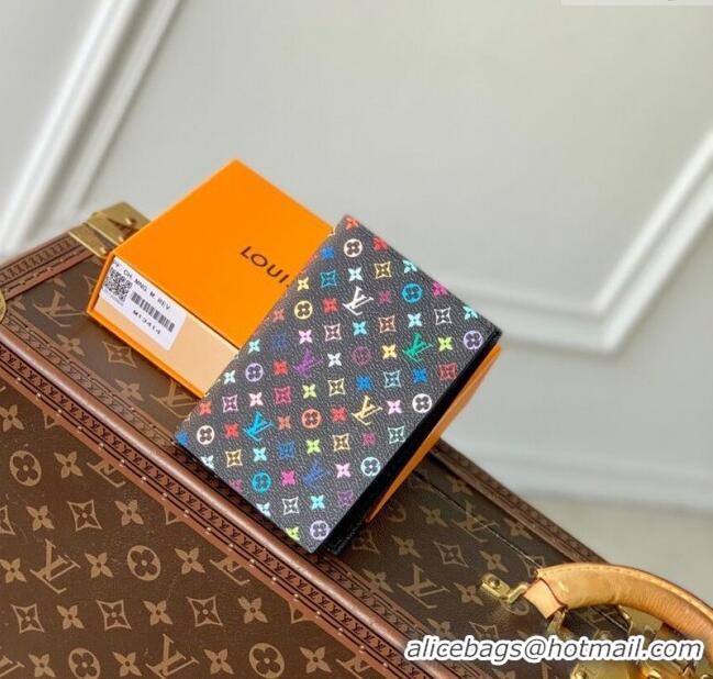 Famous Brand Louis Vuitton LV x TM Passport Cover in Multicolored Monogram Canvas M13414 Black 2025