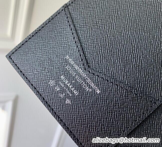 Famous Brand Louis Vuitton LV x TM Passport Cover in Multicolored Monogram Canvas M13414 Black 2025