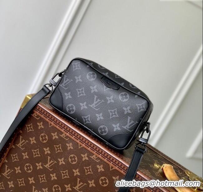 Best Price Louis Vuitton Men's Trocadero Wearable Wallet Mini Bag in Monogram Eclipse Canvas M14253 Black 2025