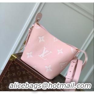 Most Popular Louis Vuitton All In BB Bucket Bag in Embossed Leather M13480 Pink 2025