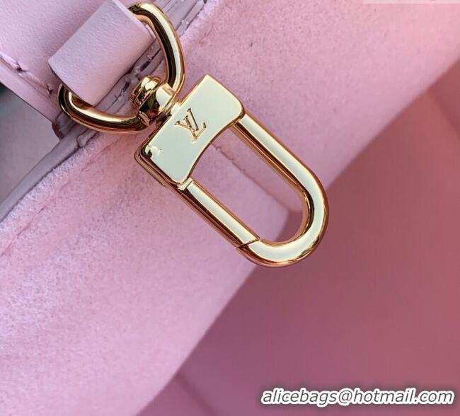 Most Popular Louis Vuitton All In BB Bucket Bag in Embossed Leather M13480 Pink 2025