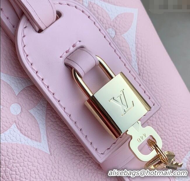 Most Popular Louis Vuitton All In BB Bucket Bag in Embossed Leather M13480 Pink 2025