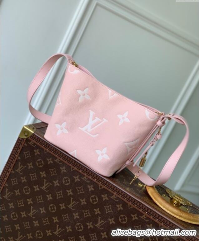 Most Popular Louis Vuitton All In BB Bucket Bag in Embossed Leather M13480 Pink 2025