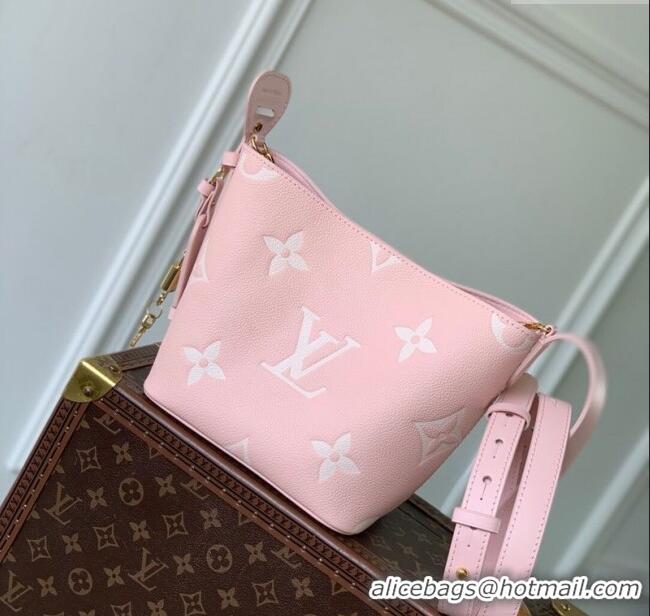 Most Popular Louis Vuitton All In BB Bucket Bag in Embossed Leather M13480 Pink 2025