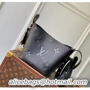 Trendy Design Louis Vuitton All In BB Bucket Bag in Embossed Leather M13480 Black 2025