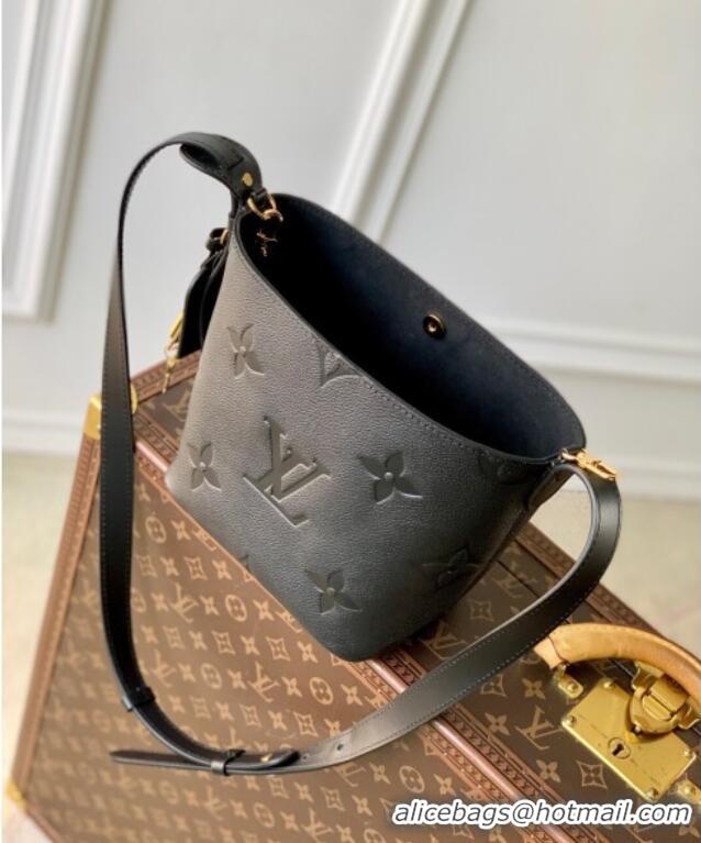 Trendy Design Louis Vuitton All In BB Bucket Bag in Embossed Leather M13480 Black 2025