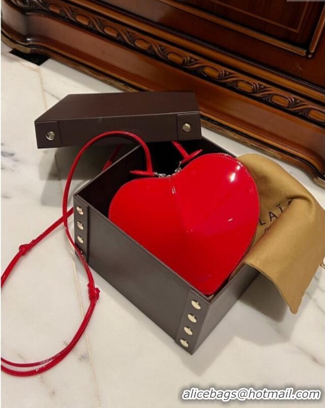 Buy Free Shipping Alaia Le Cœur Heart Bag in Patent Calfskin 0527 Red 2024