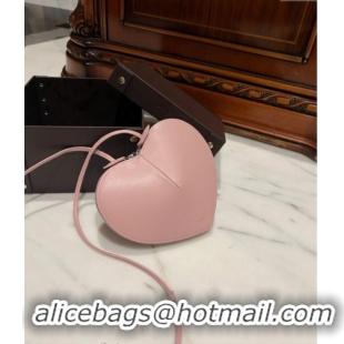 Good Product Alaia Le Cœur Heart Bag in Calfskin Leather 0527 Light Pink 2024