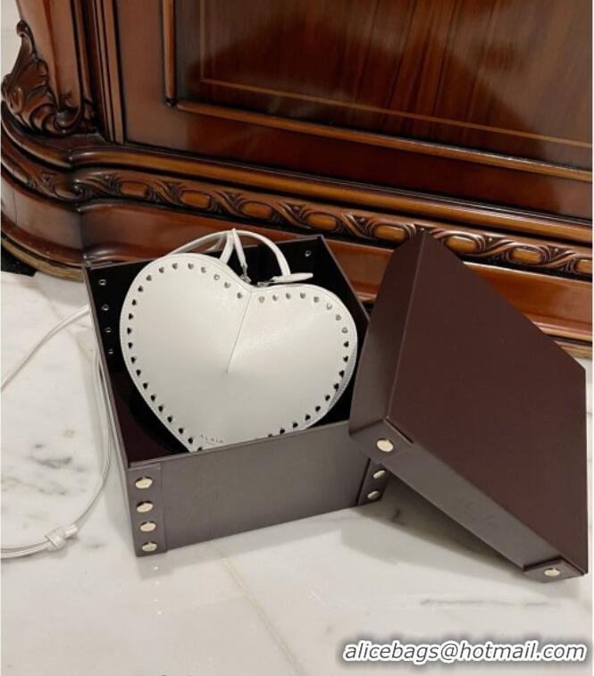 Grade Design Alaia Le Cœur Heart Bag with Studs 0621 Trim White 2024