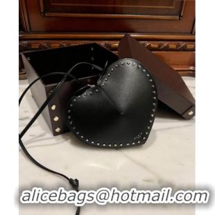 Affordable Price Alaia Le Cœur Heart Bag with Studs 0621 Trim Black 2024